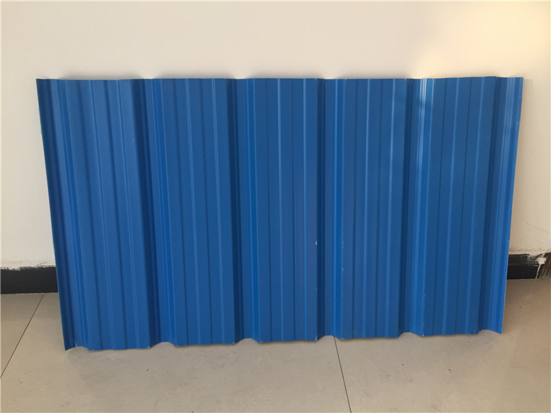 PVC梯形瓦藍色